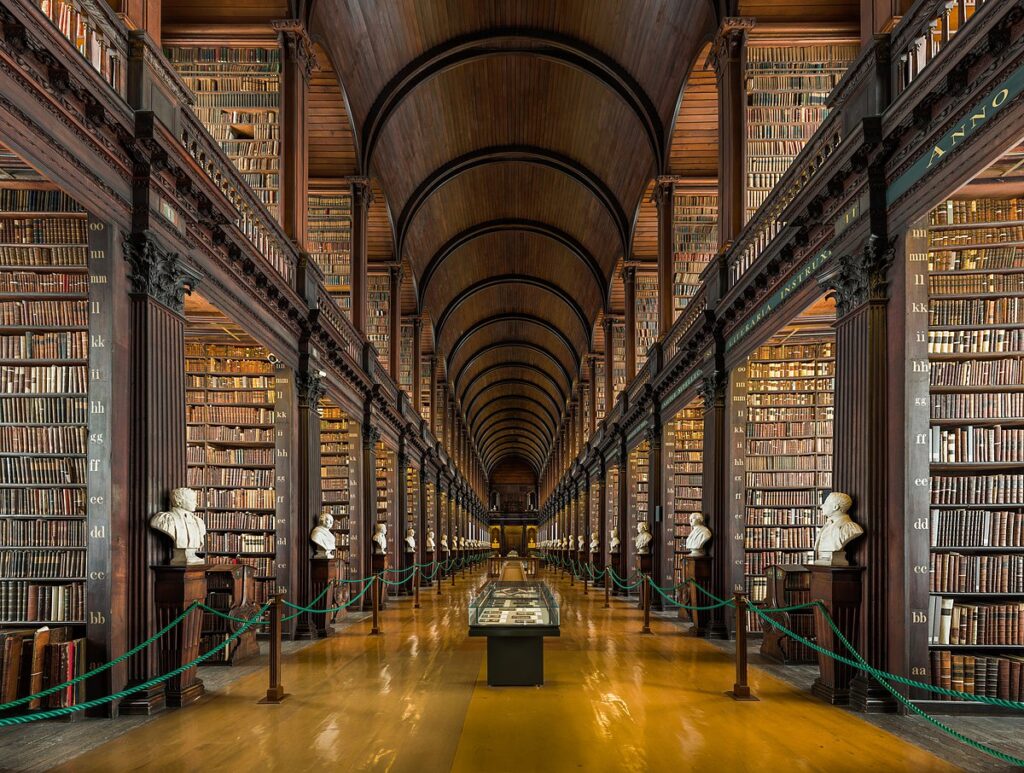 The Long Room Interior Trinity College Dublin Ireland